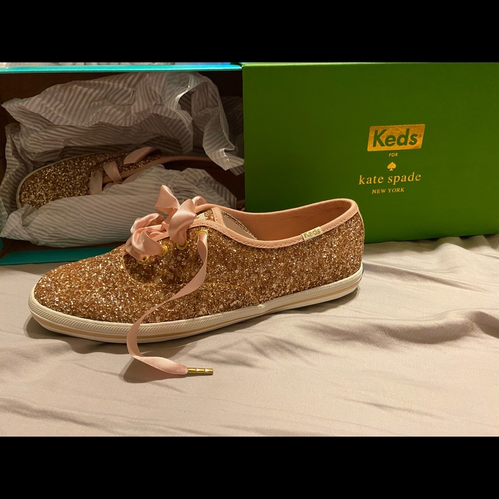 NWT Keds Betsy Johnson Rose Gold Shoes